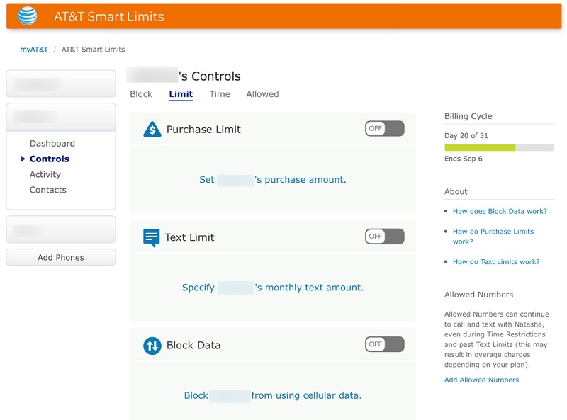 Att's parental control apps