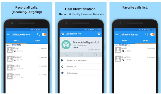 best call recorder for android - Call Recorder Pro by AqaMob