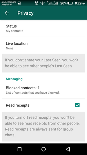 How to block a number on Whatsapp
