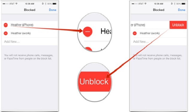 unlock a number on iPhone