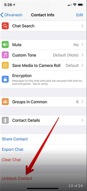 How to block or unblock WhatsApp contacts on iPhone