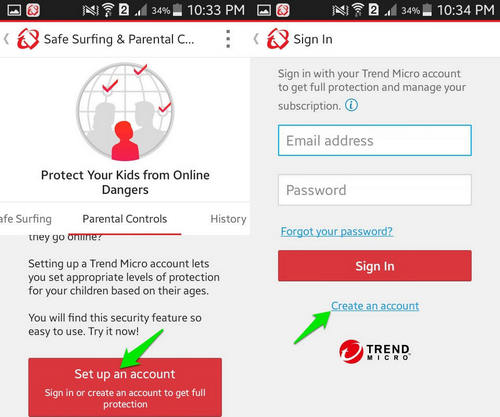 Trend Micro to block sites on Android