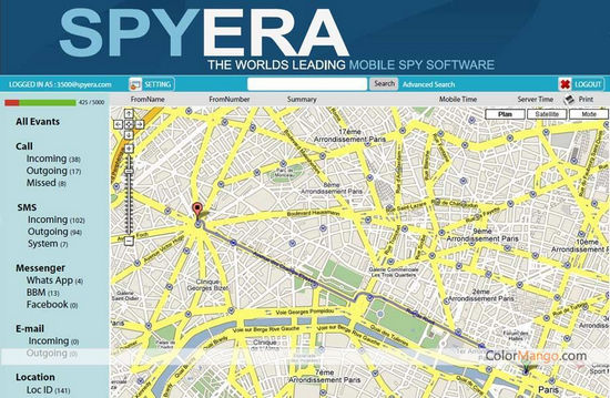 cell phone locator - SpyEra phone tracker