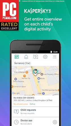 kids tracking app - Kaspersky SafeKids