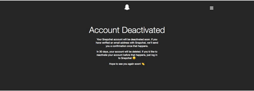 Snapchat Account Removal