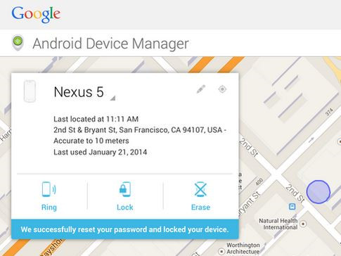 Android Device Manager for stolen boost