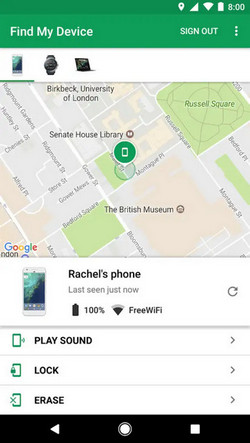 Find my device tracker