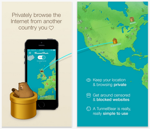 free vpn for iphone - TunnelBear