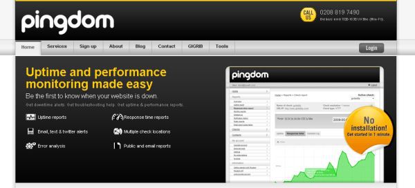 Free Website Monitoring - Pingdom