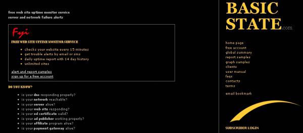 free website monitoring - BasicState