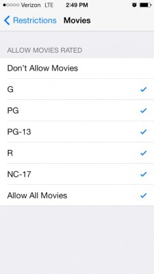 filtering apps for iphone