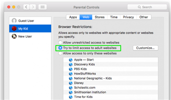 how to block websites on Mac