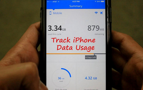 How to monitor the use of data on the iPhone