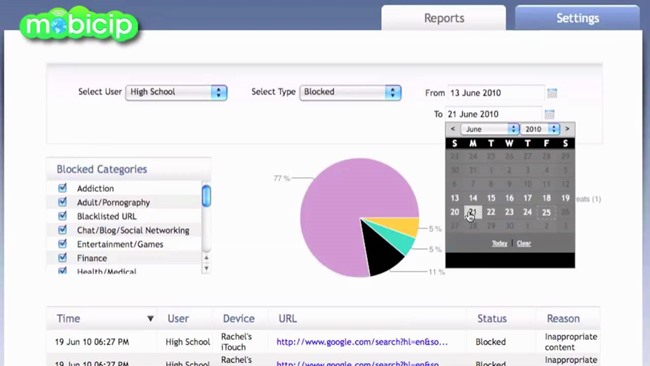 iOS Parental Control - Mobicip