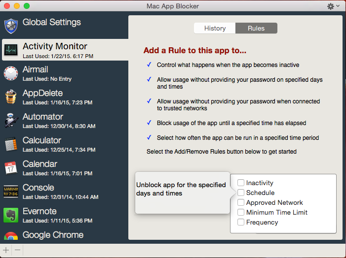 Mac Application Blocker Protects Your Applications