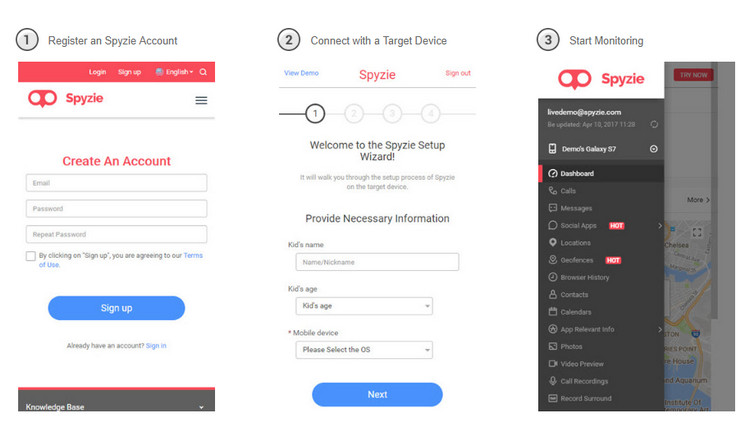 Mobile Tracking App - Spyzie Mobile Tracking