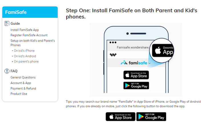 Mobile Tracking App - Famisafe Mobile Tracking App