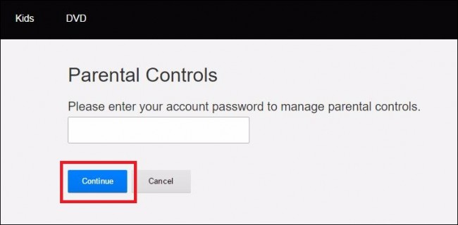 how to set parental control in my Netflix account