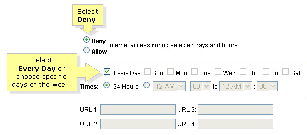 parental control of router