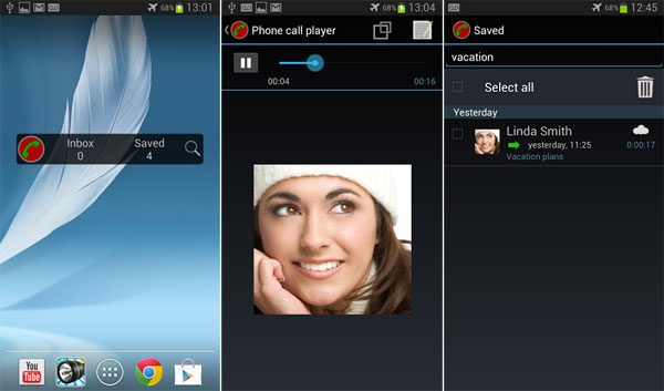 how to record a call in Samsung using Automatic Call Recorder