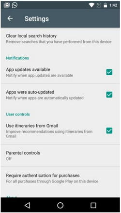 how to set parental controls on the Play Store