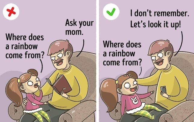 never say no to your kids' questions