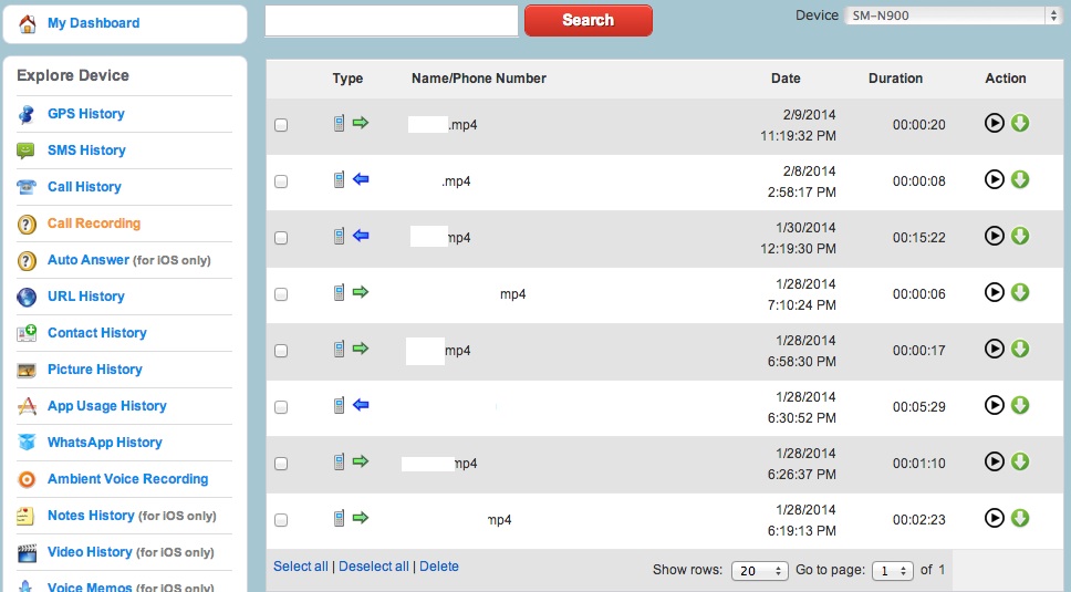 Android Monitoring Apps - iSpyoo