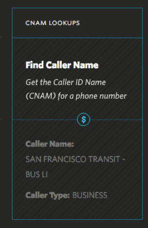 know the indentity of a phone number
