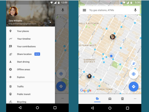 location tracking app - Google Maps