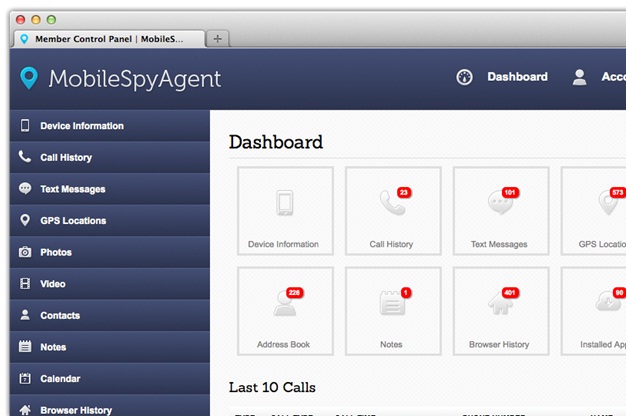 Track Internet History - Mobile Spy Agent