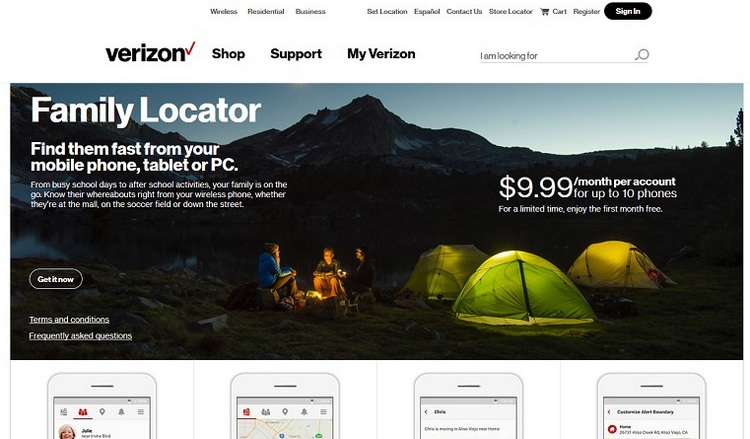 verizon wireless family finder