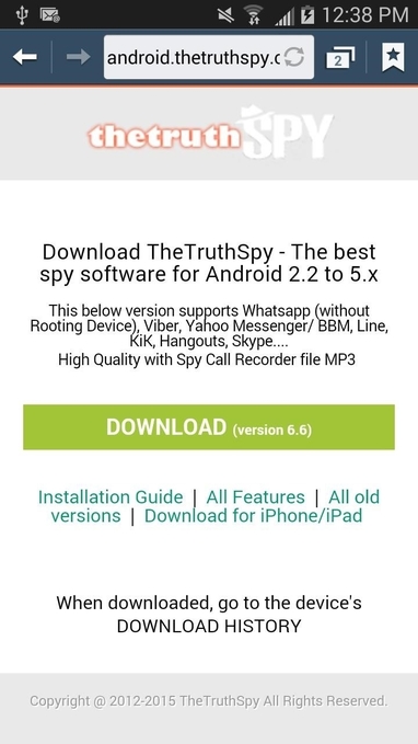 The TruthSpy whatsapp spy