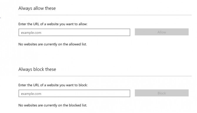 Windows 10 parental controls