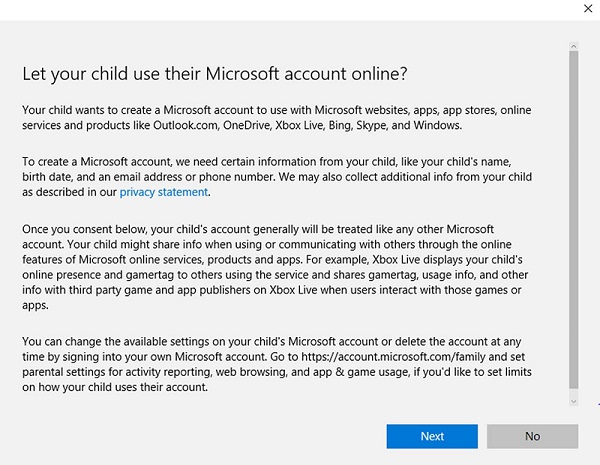 Windows 10 Parental Controls