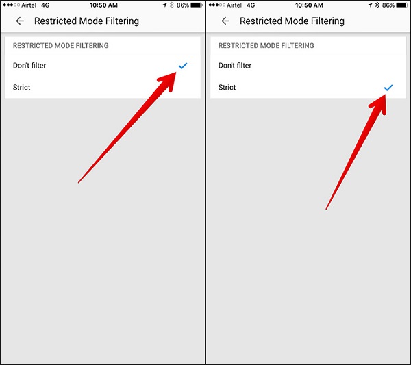 How to set up YouTube Parental Control on iPhone