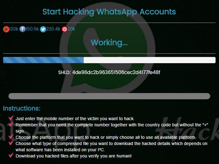 Hacking a whatsapp Messenger account on Android