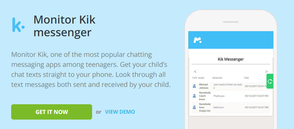 spying Kik Messages