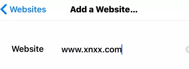block websites on iphone - add a site web 