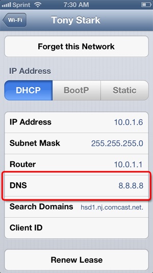 block websites on iphone - open dns 