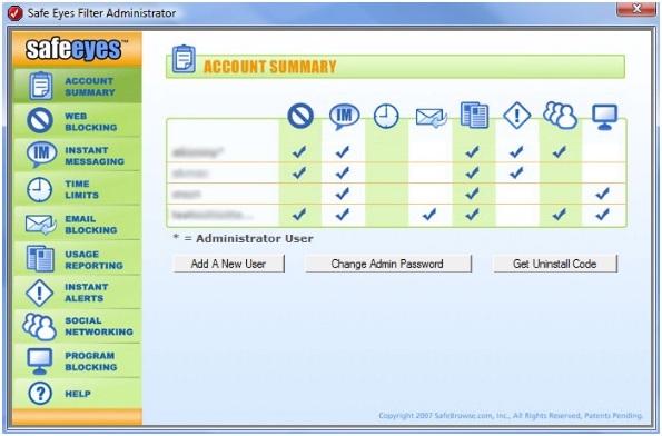 parental control mcafee safe eyes