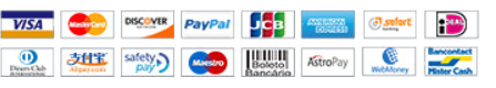 Visa, Master Card, Maestro, Amex, PayPal & Internet Banking