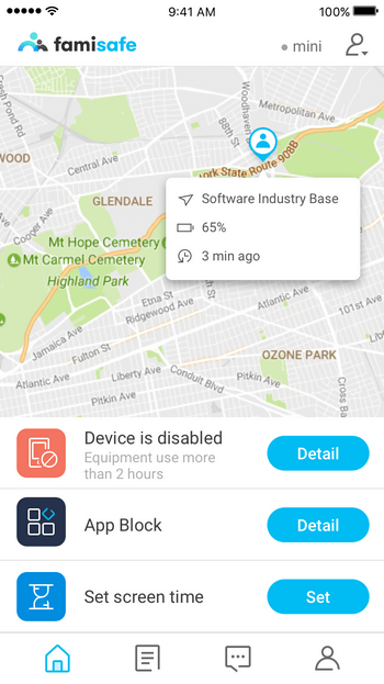 iOS Parental Control - Parental Control FamiSafe for iOS