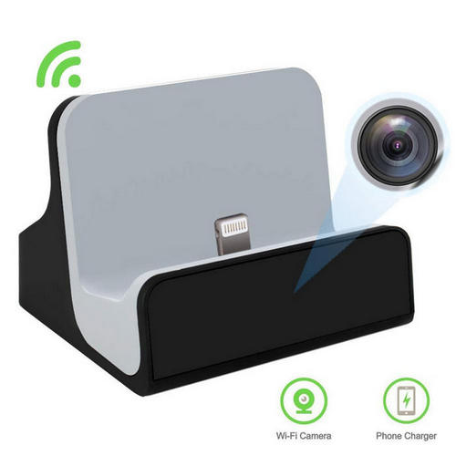 Hidden Camera Charger Dock for iPhone