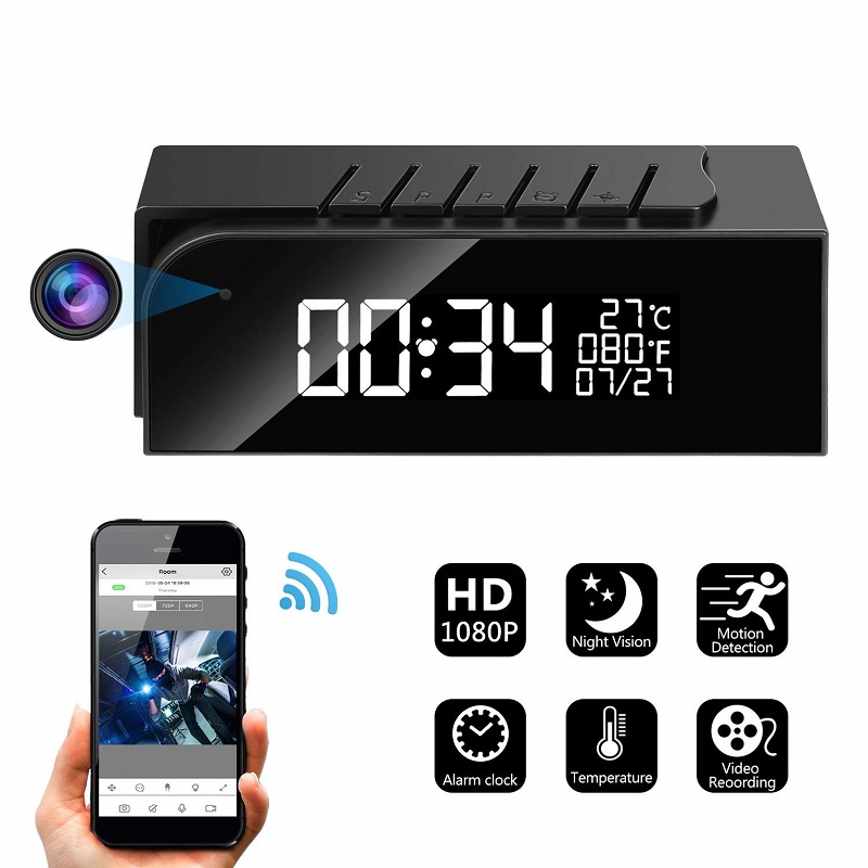 Facamword Hidden Camera in an Alarm Clock