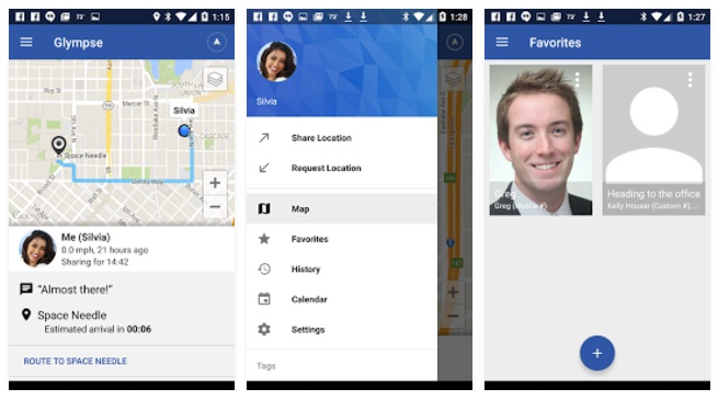 Glympse Android GPS Tracker