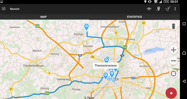 GPS tracking app