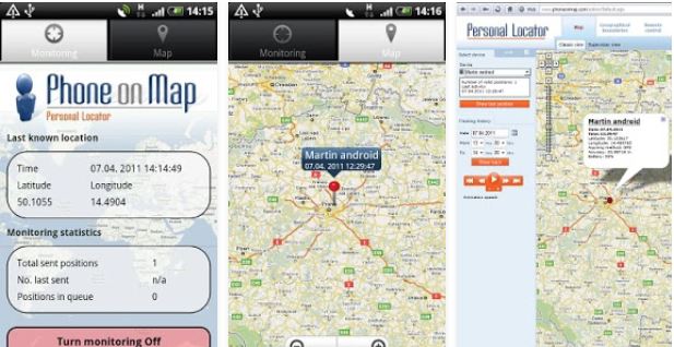 Track the GPS mobile