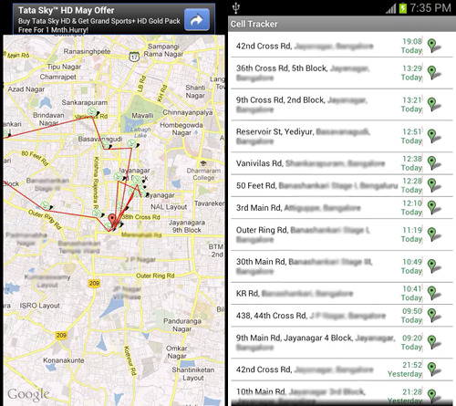 tracing the mobile